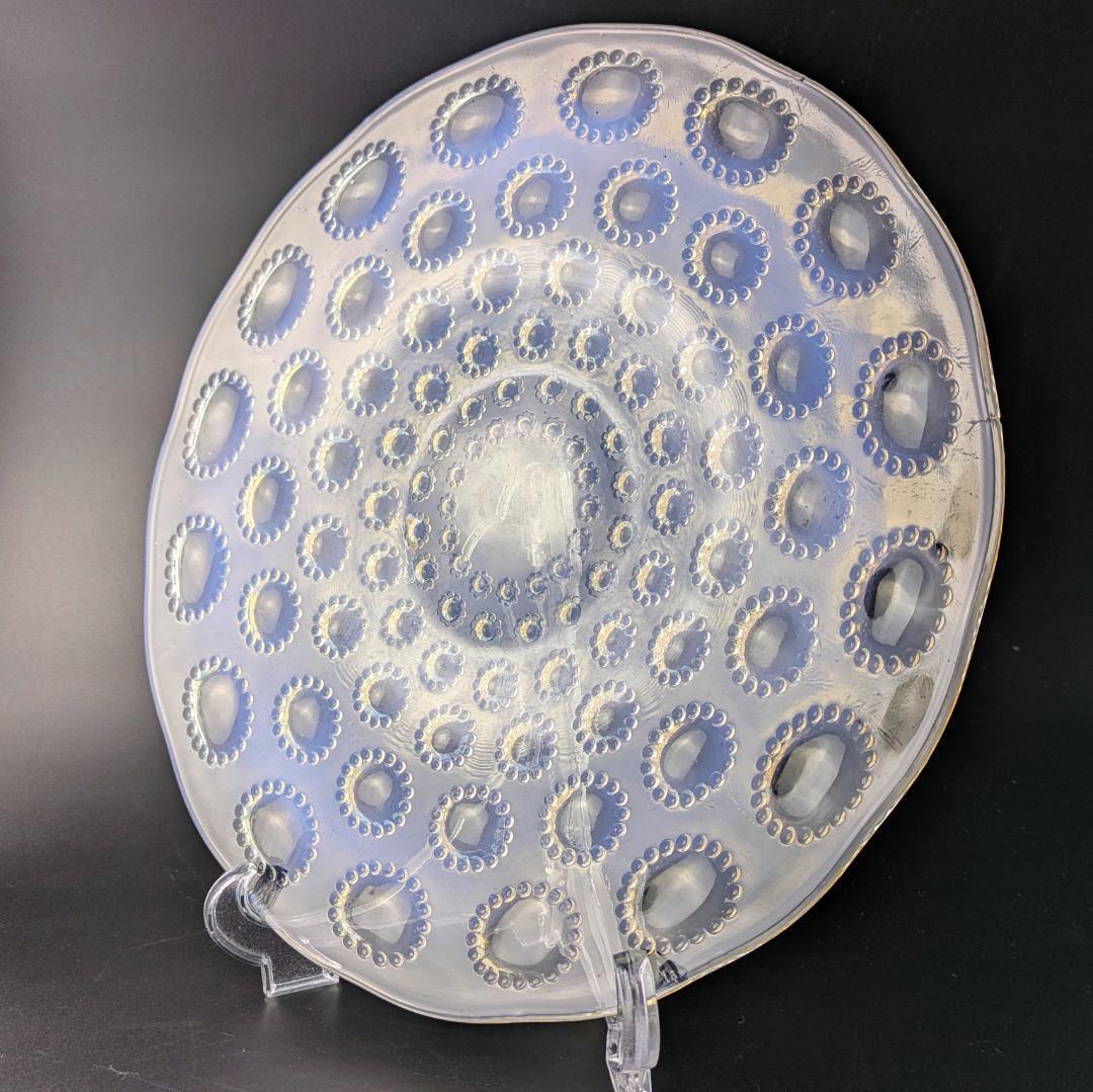 ルネ・ラリック アスター オパルセント大皿 27cm 1935頃 マルシャック