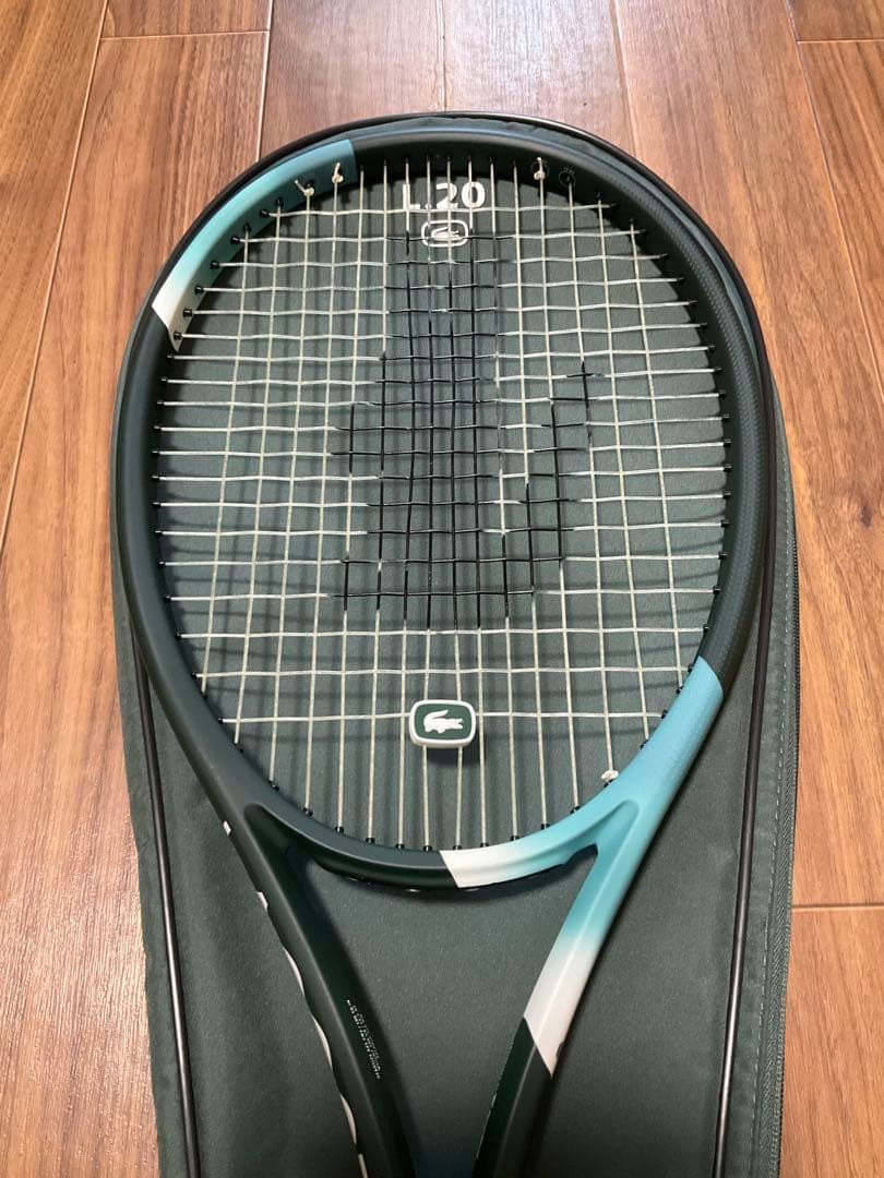 ラコステ LACOSTE L.20 ラケット 超美品　ナチュラル張上　ステンシル