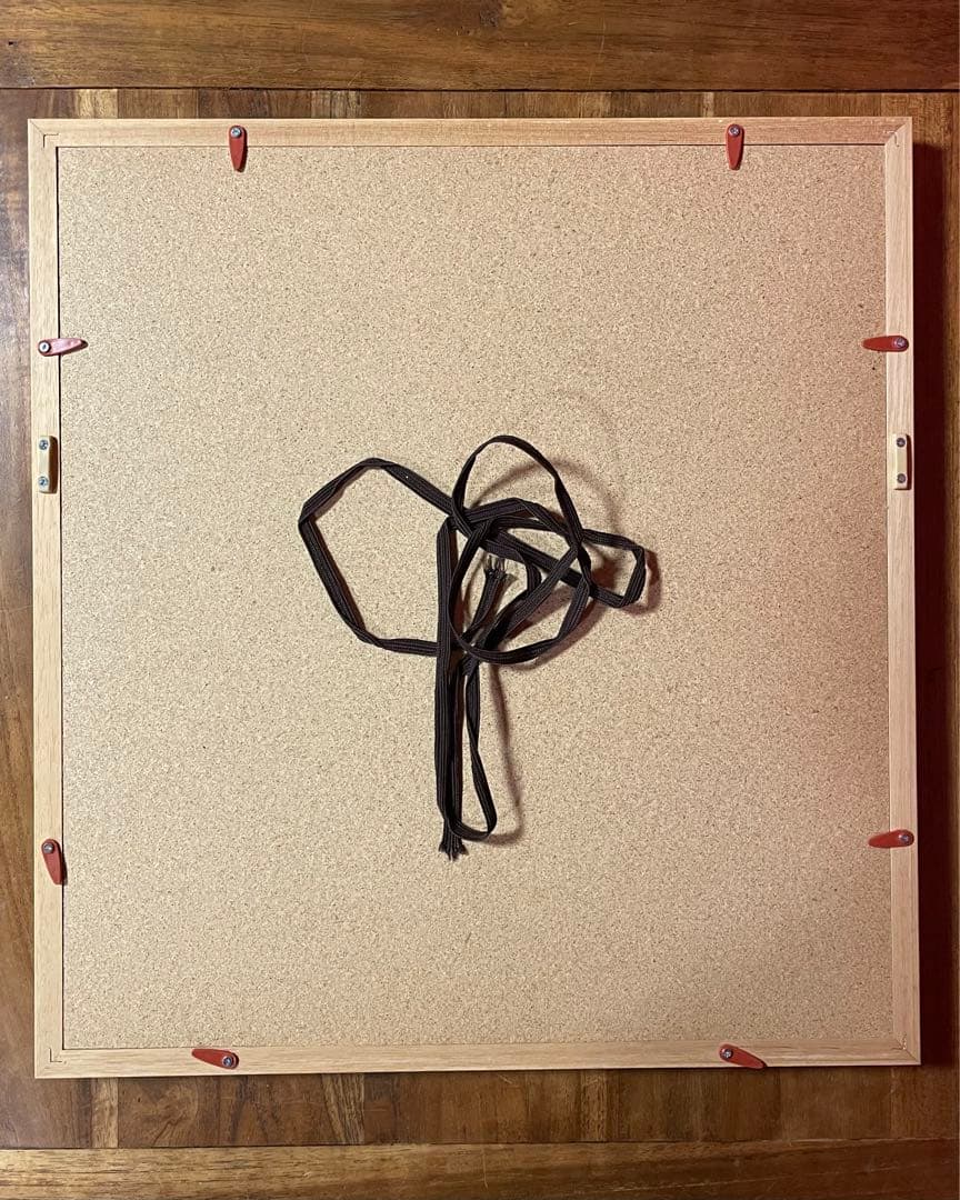 棟方志功『花見寅図』倭絵(肉筆着彩,色紙) 鯉雨印あり ≪模写出品≫ 肉筆保証品