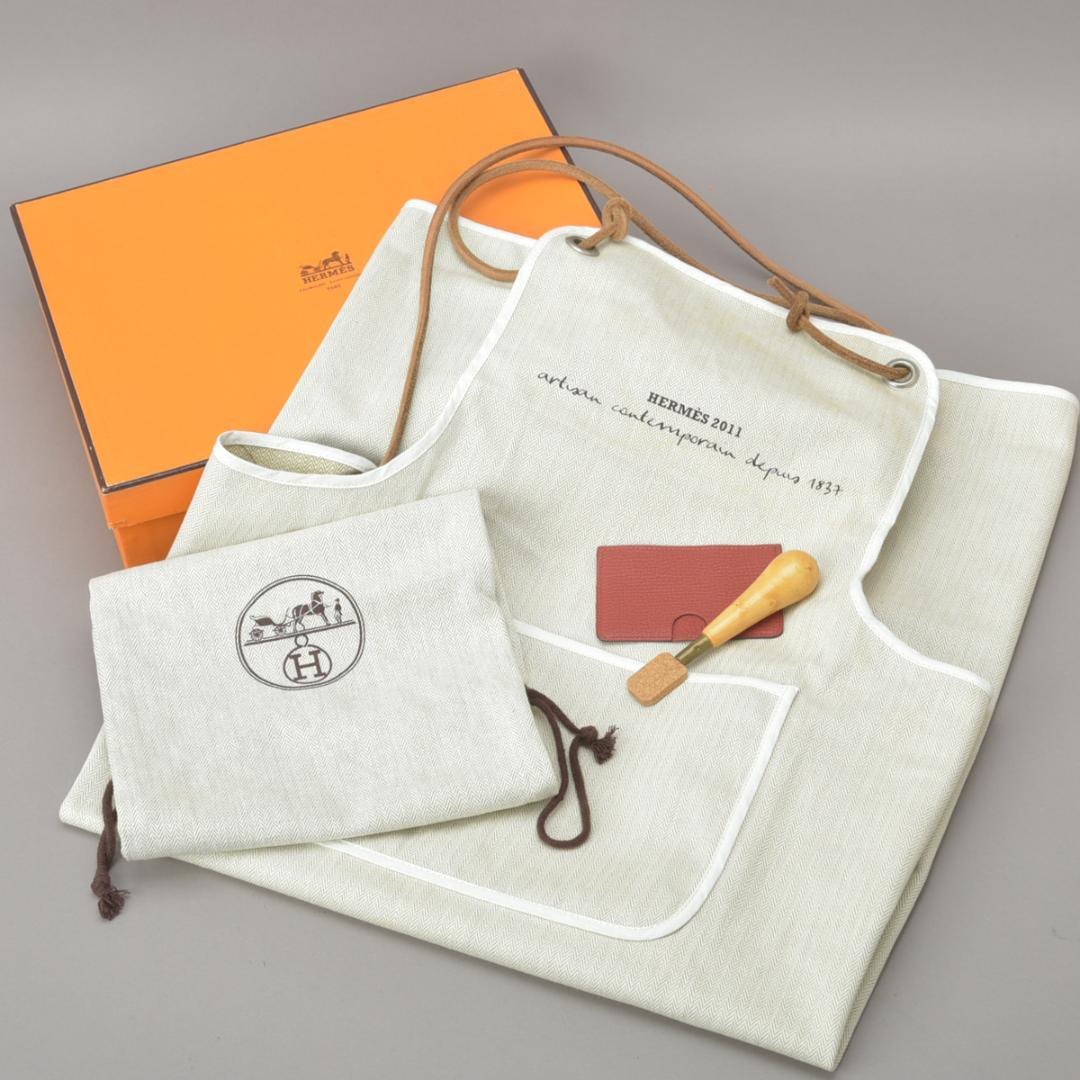 非売品◇エルメス 2011年 イベント限定 エプロン おまけ付き コットン 販促