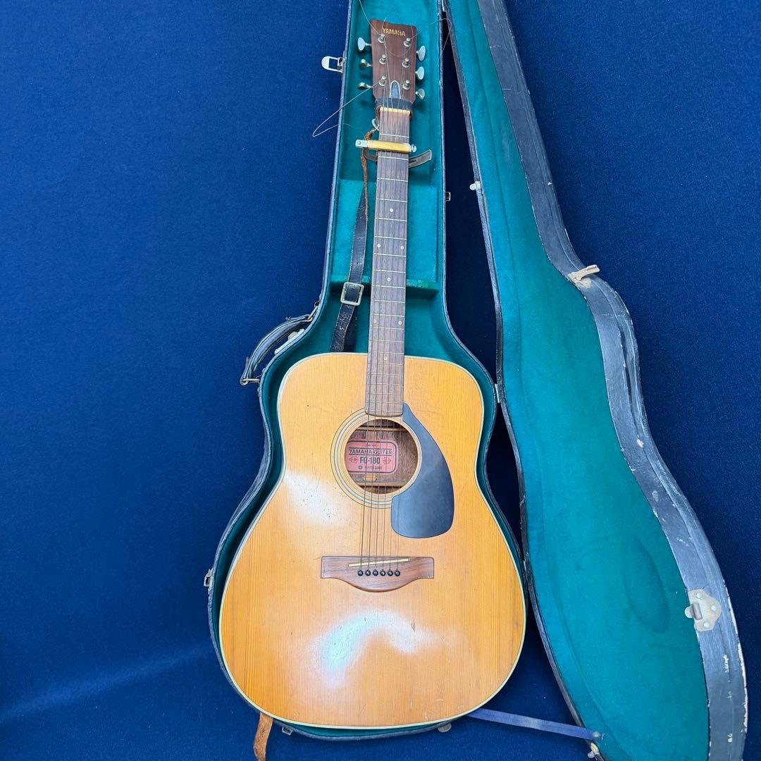 YAMAHA ヤマハ FG-180 アコースティックギター 赤ラベル ケース付き