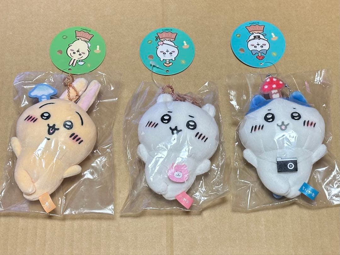 森のキノコ・ぷちミニマスコット⚫︎ちいかわ・ハチワレ・うさぎ