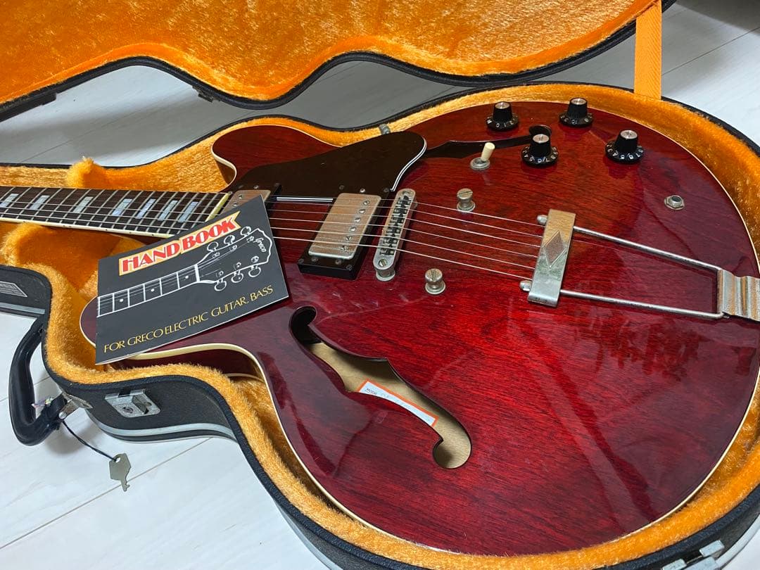 Greco SA550 ジャパンビンテージ フルアコ構造