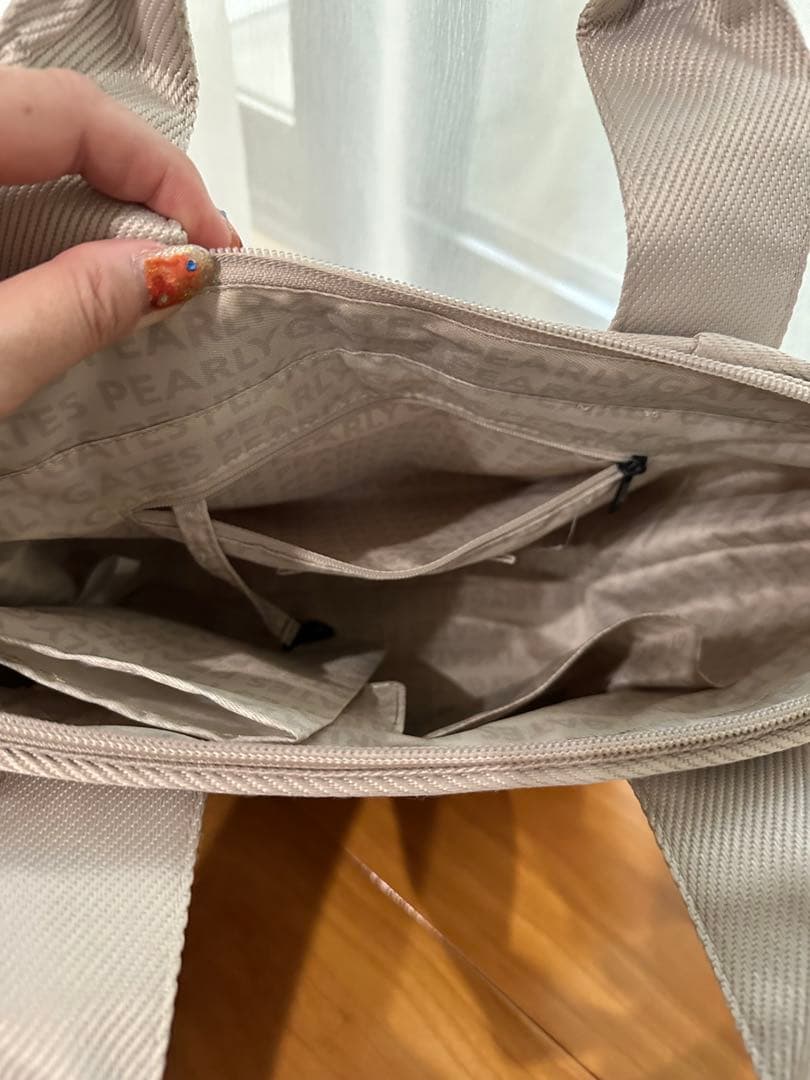 PEARLY GATES ゴルフバッグ ベージュ 中型