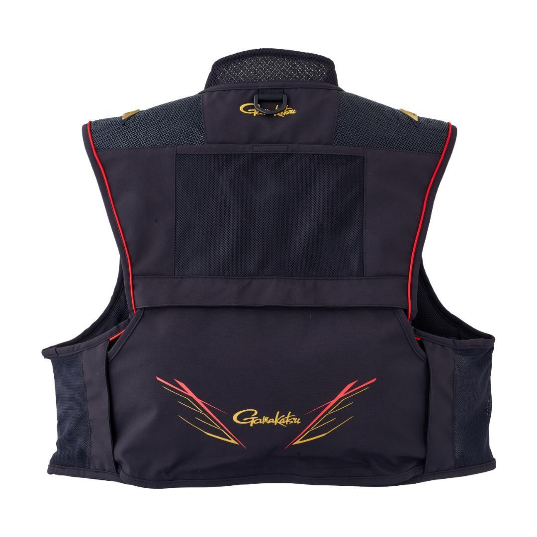 がまかつ　ショートハーフメッシュベスト　5L【新品】GM2328　鮎　釣り　渓流