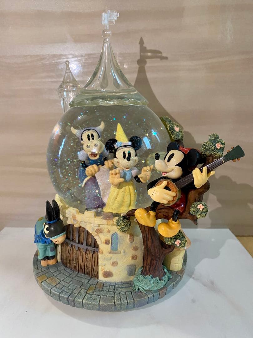 ミッキー　ミッニー　オルゴール　スノードーム　オブジェ　フィギュア