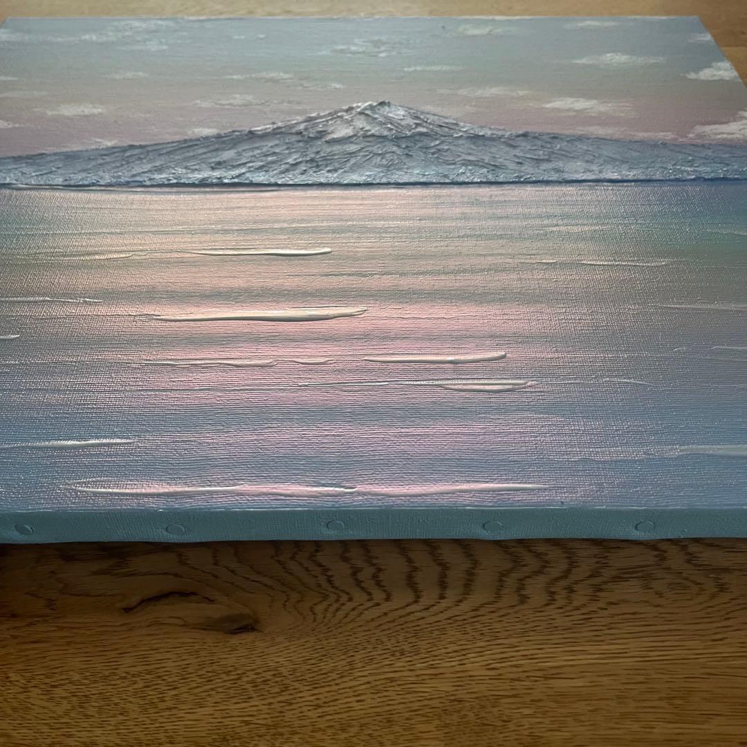 富士山　富士山の絵画 mt.fuji 風景画 ホログラム パール アート 絵