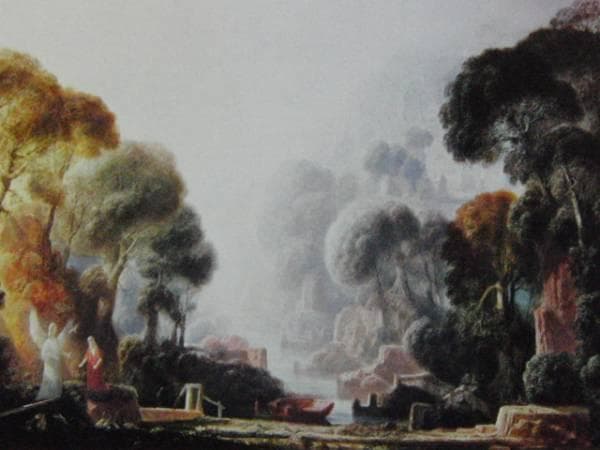 Hヒッチコック、トビアスと天使、超希少額装用画版、新品額装付