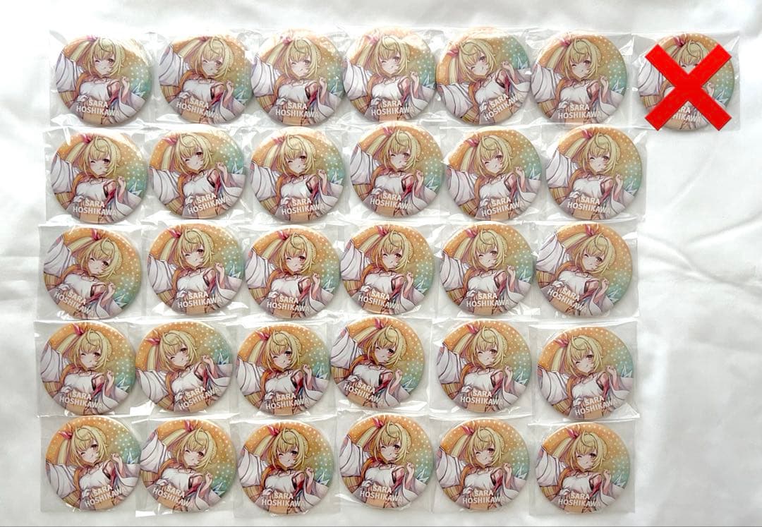 にじさんじ 星川サラ 新ビジュ 缶バッジ 30個