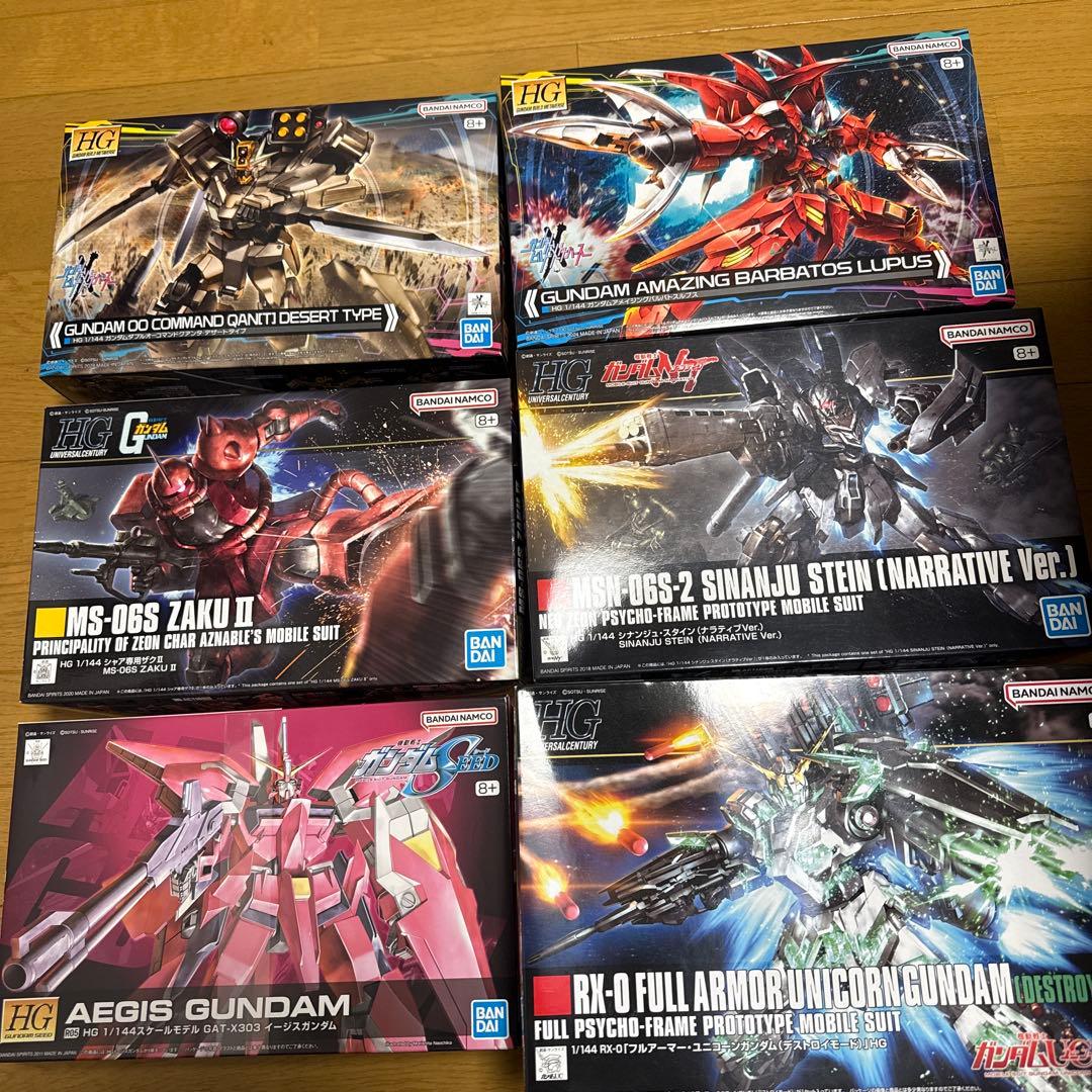 HGガンプラ6体セット