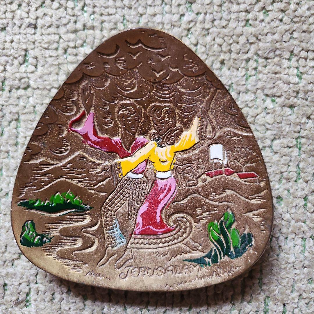 エナメル装飾のダンス彫刻 イスラエル製