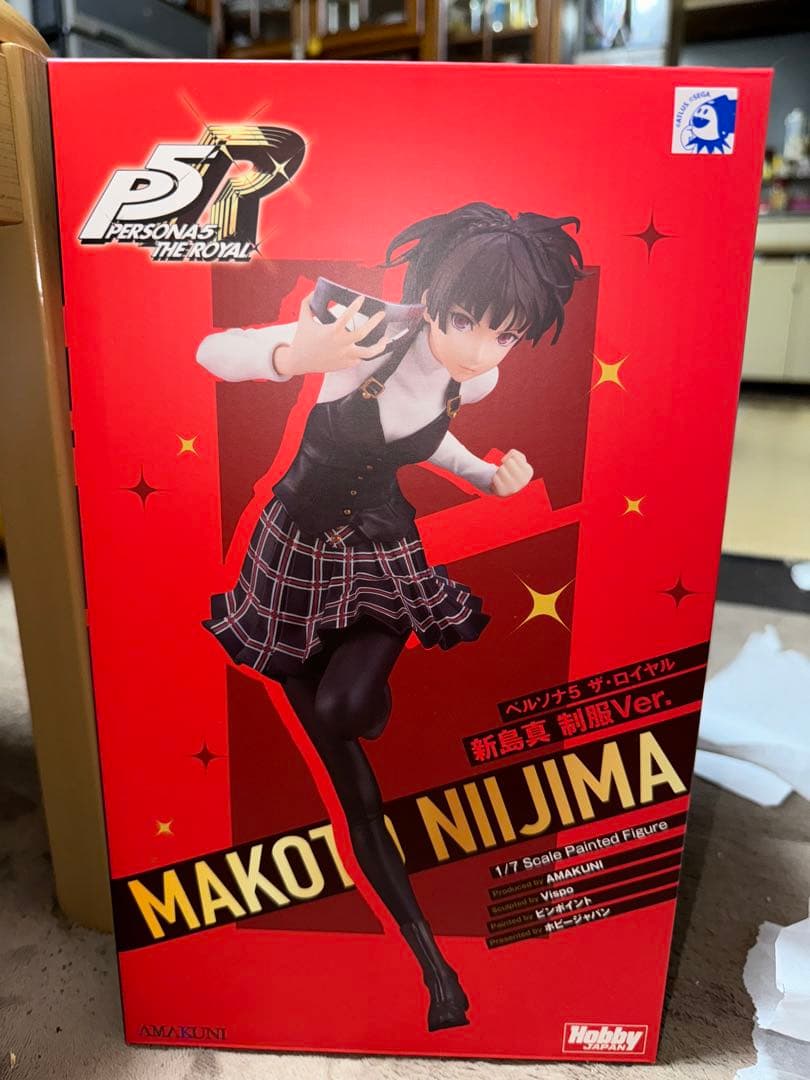 新島真　ペルソナ5 フィギュア　制服　AMAKUNI