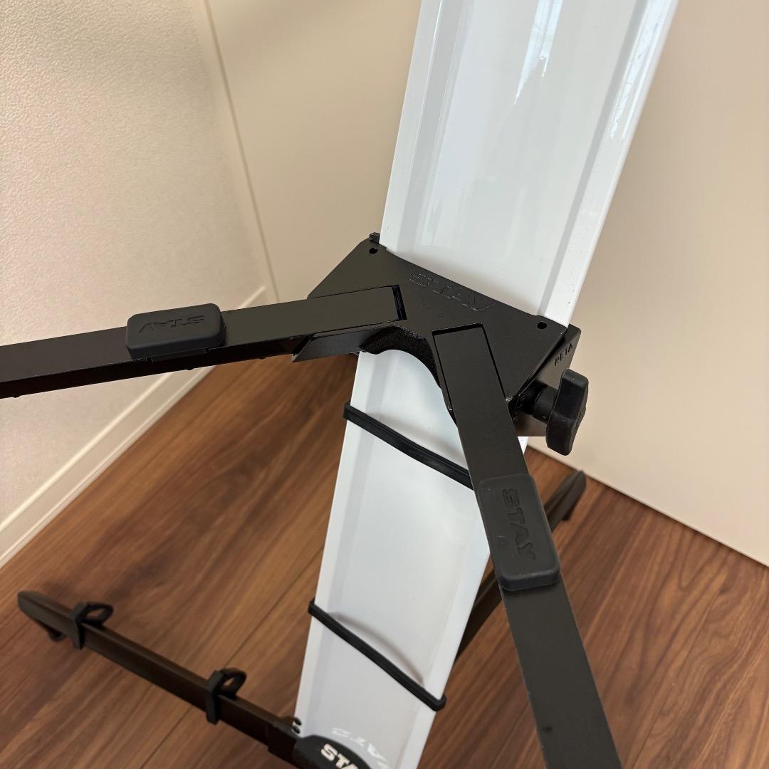 <値下げ>STAY Tower 1300/02 ホワイト 2段キーボードスタンド