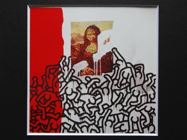 Keith Haring、No.170、希少画集画、新品額装付、状態良好