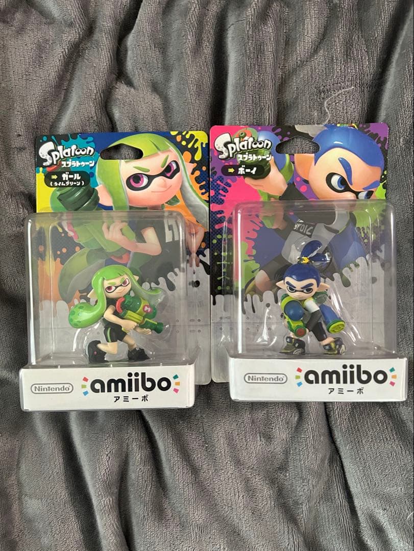 ライムグリーン　ブルー　amiibo