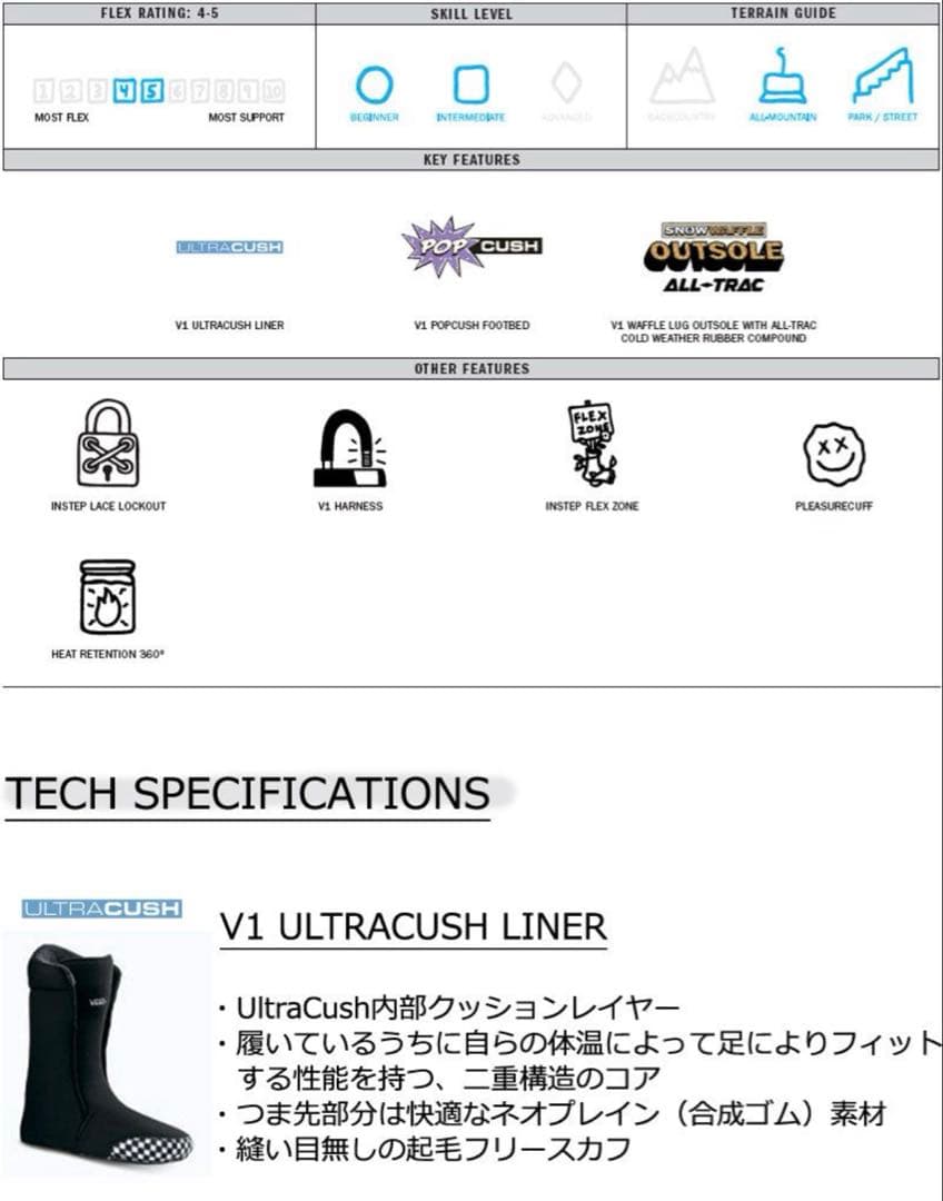 スノーボード VANS HI-STANDARD OG 26.0 / 27.5