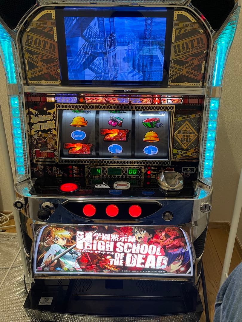 引き取り限定　データカウンター付き　パチスロ　ハイスクールオブザデッド　実機