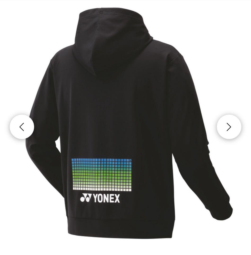 YONEX ブラック フード付きパーカー XO