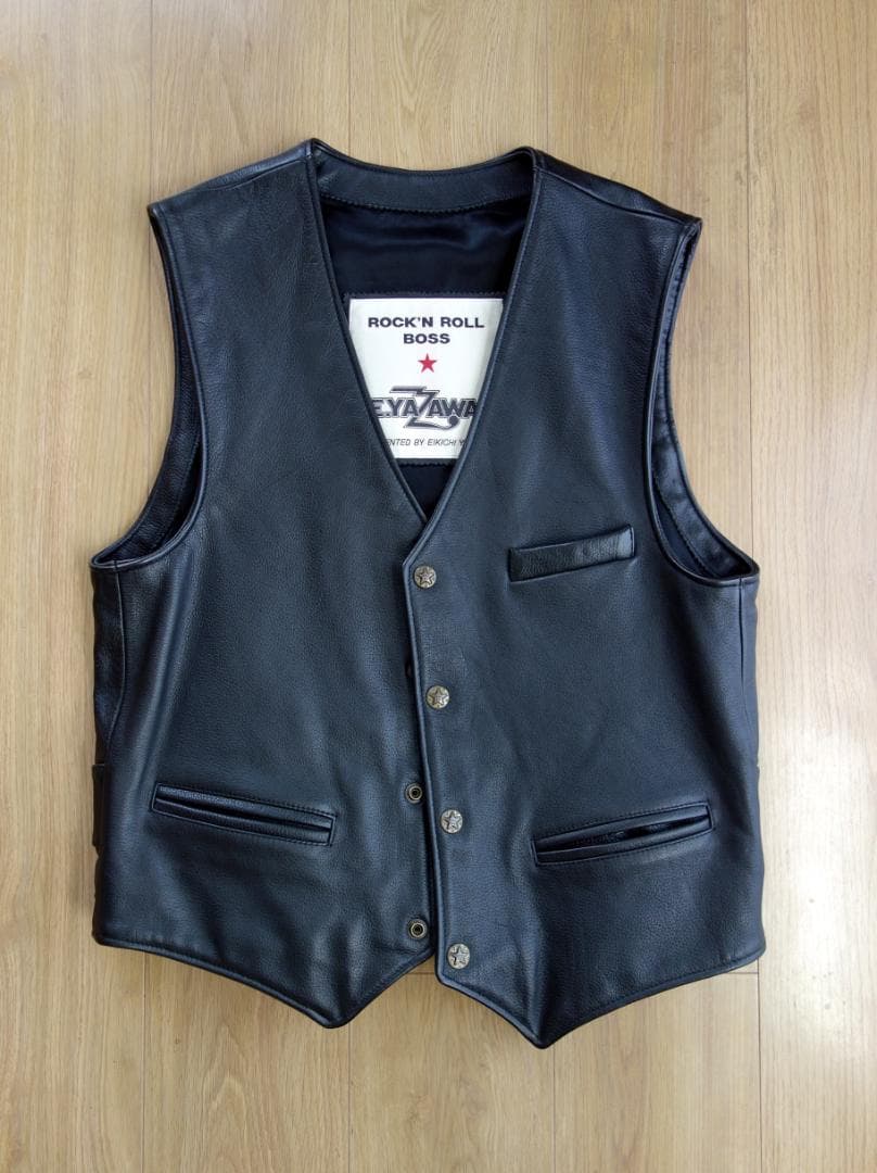 矢沢永吉さん　革ベスト　Lサイズ