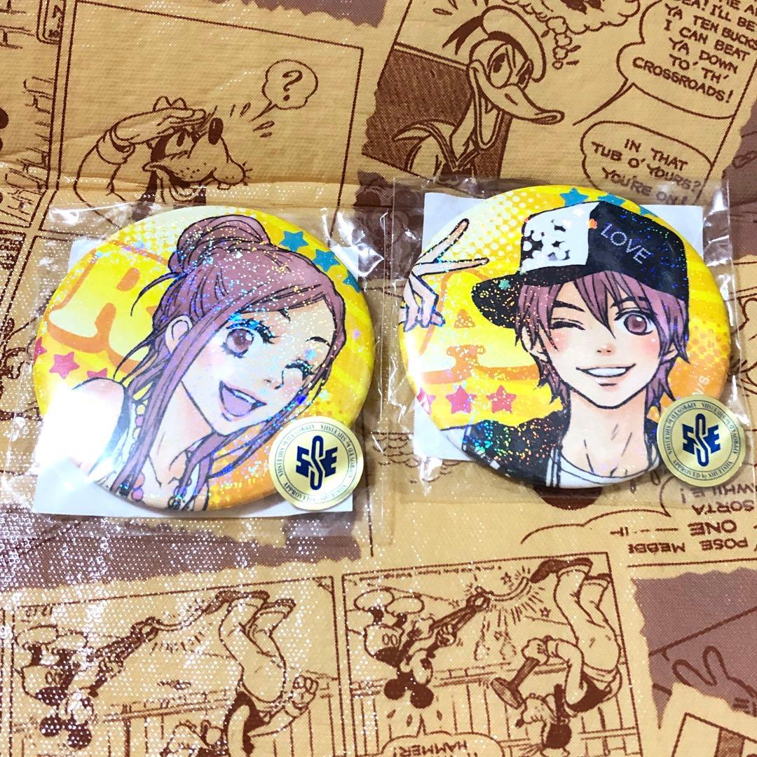 ラブ★コン くじメイト 缶バッジ 大谷敦士 小泉リサ