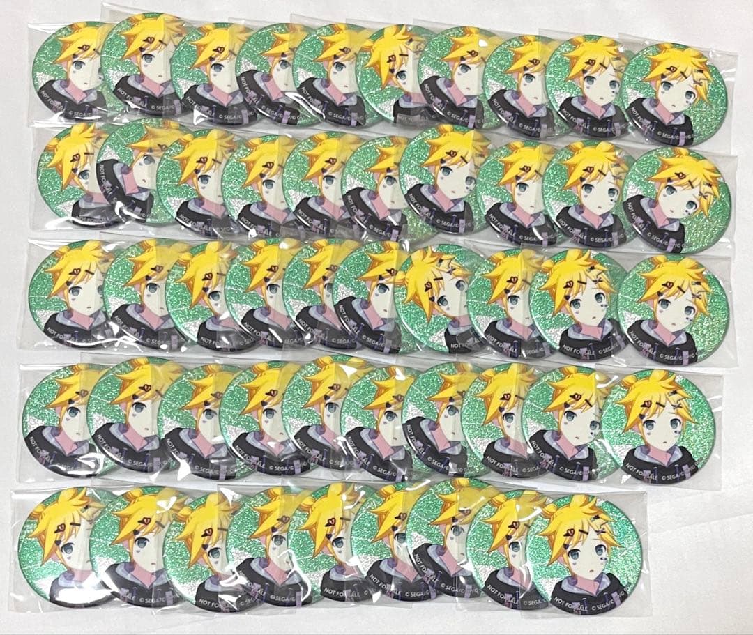 プロジェクトセカイ　グリッター缶バッジ　vol.26 鏡音レン　49個