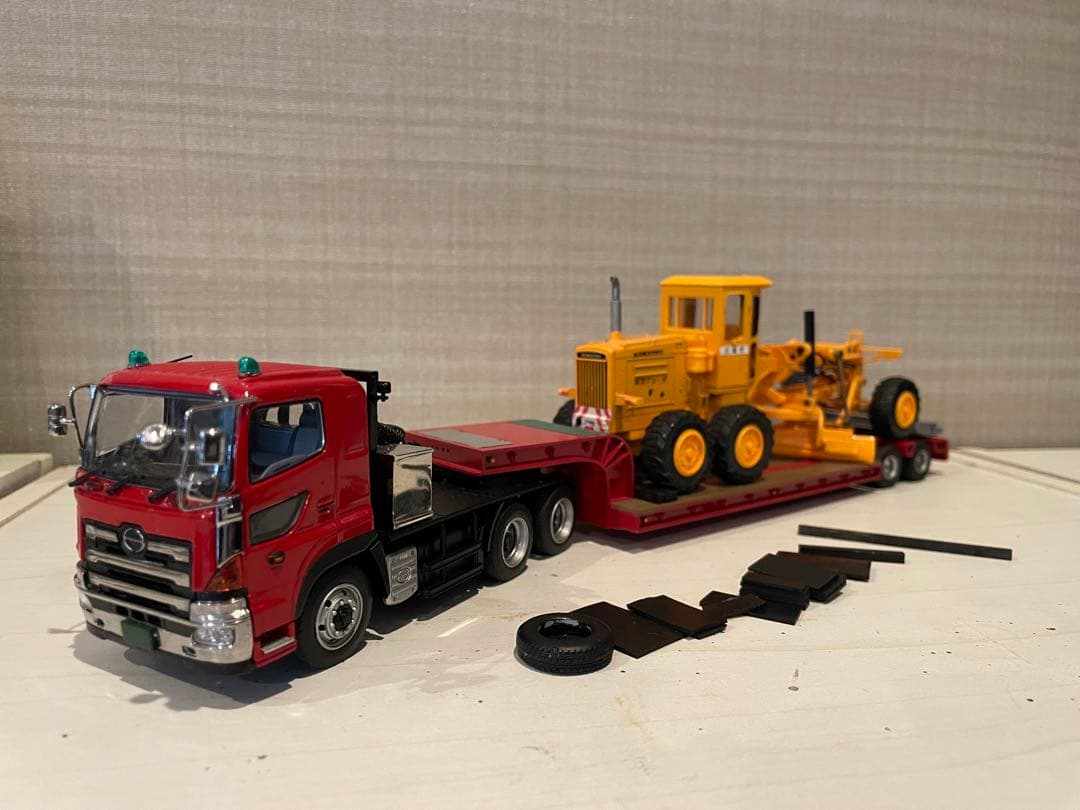 希少 ケンクラフト製1/50 プロフィア 16輪トレーラーセット