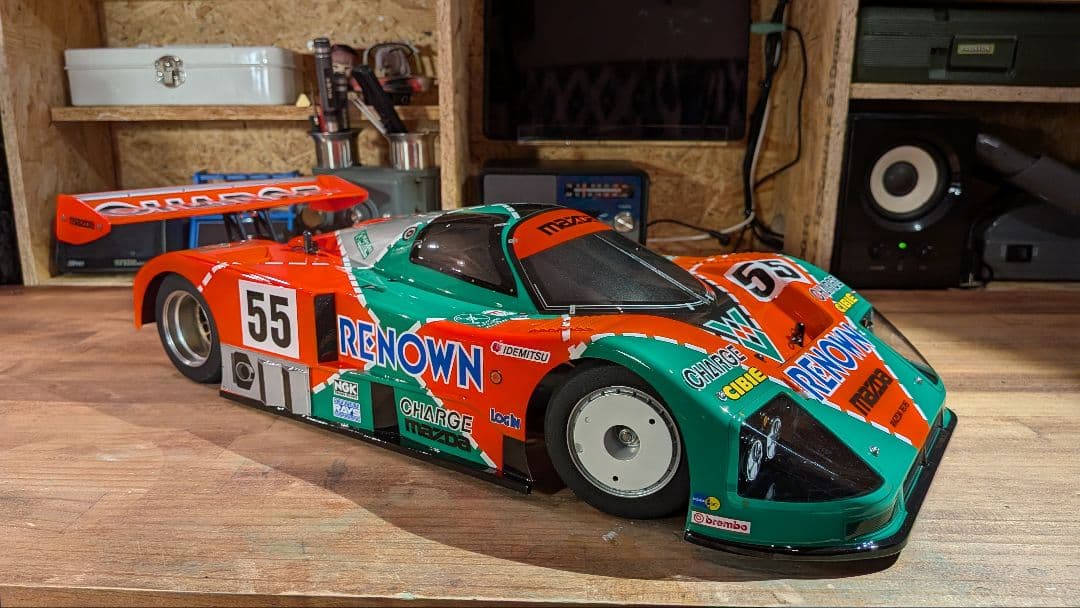 タミヤMazda 787B 1/10 　塗装済み完成品メカレス