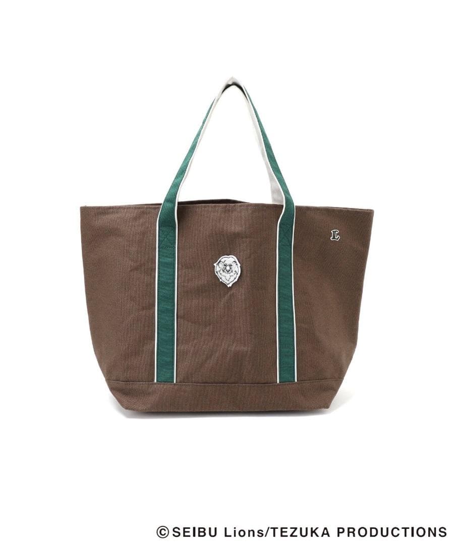 埼玉西武ライオンズ×relume ”レオ”ワッペン トートバッグ　ブラウン色