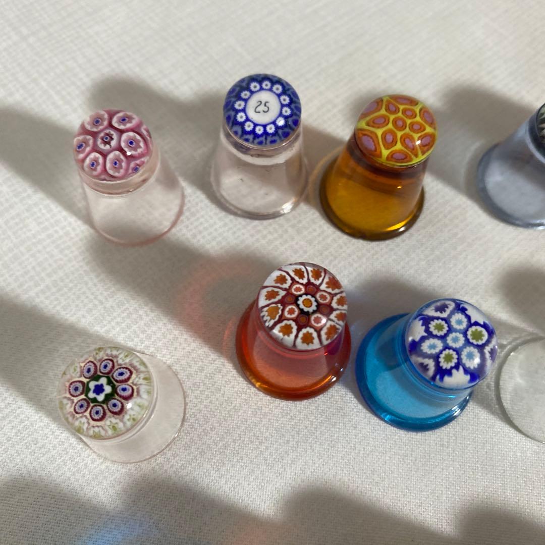 レア　ヴィンテージ　ケイスネス　ミルフィオリ　シンブル　16個