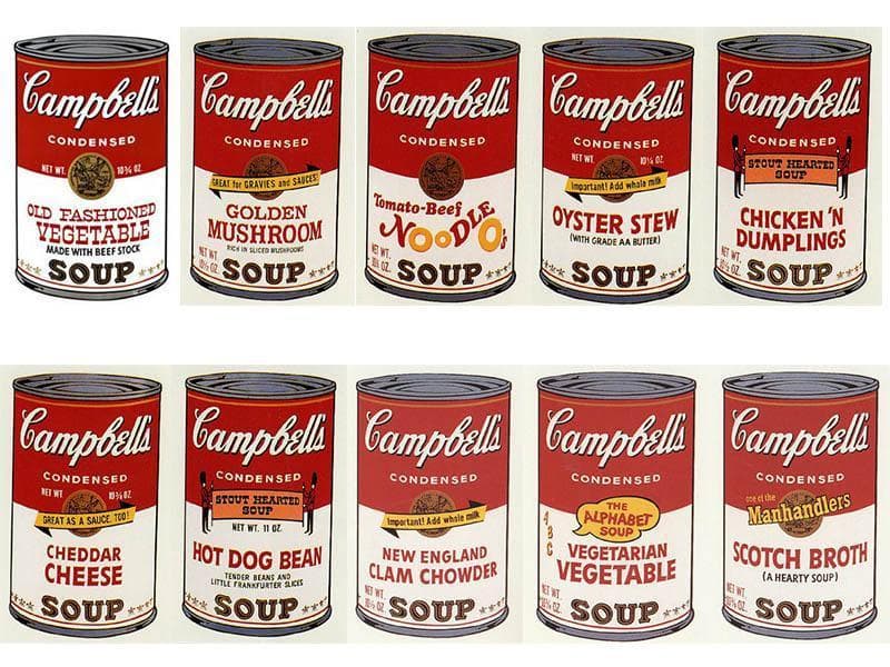 限定 Campbells Soup II/10枚セット 証明書付/ウォーホル