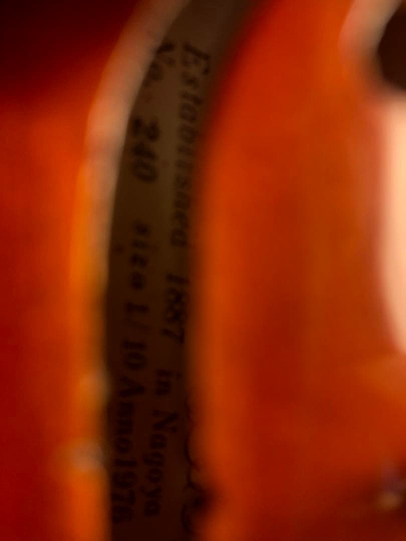 【駒&魂柱調整済】Suzuki分数バイオリンNo240 1/10 1976