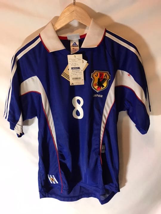 新品正規品商品タグ付きadidas 日本代表「8」中田英寿 半袖 Mユニフォーム