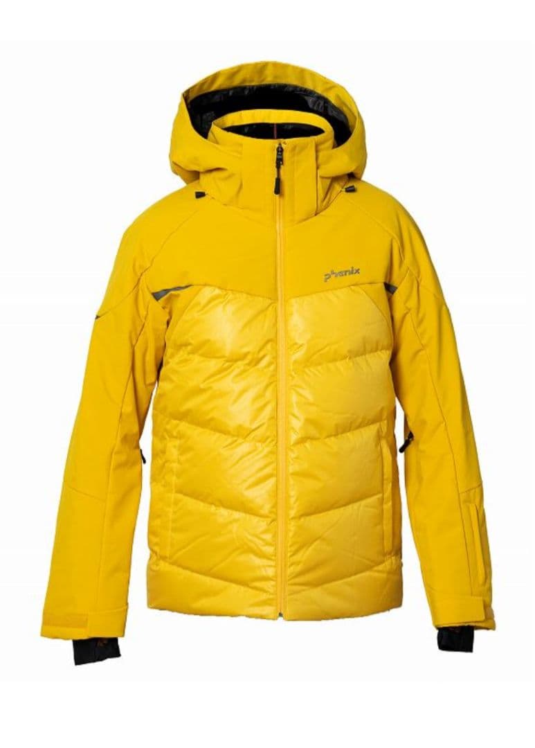 Phenix イエロー ダウンジャケット スキーウェア