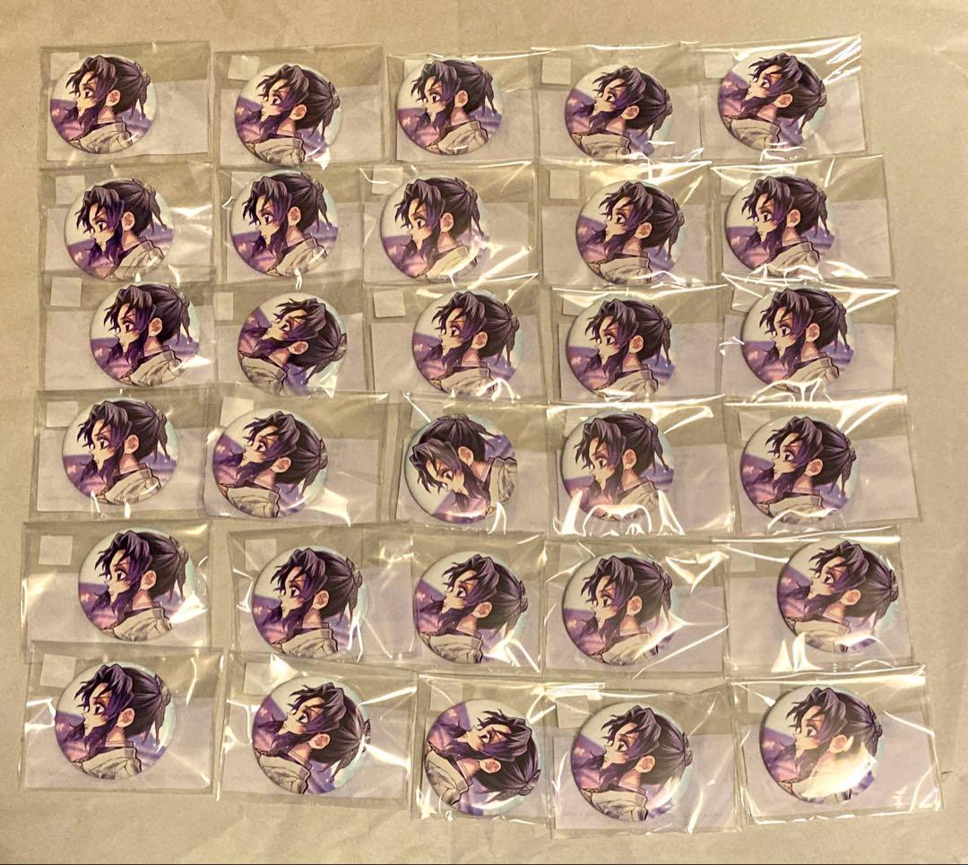 鬼滅の刃 C106 「繋ぐ」描き下ろしイラスト F賞 缶バッジ 胡蝶しのぶ×30