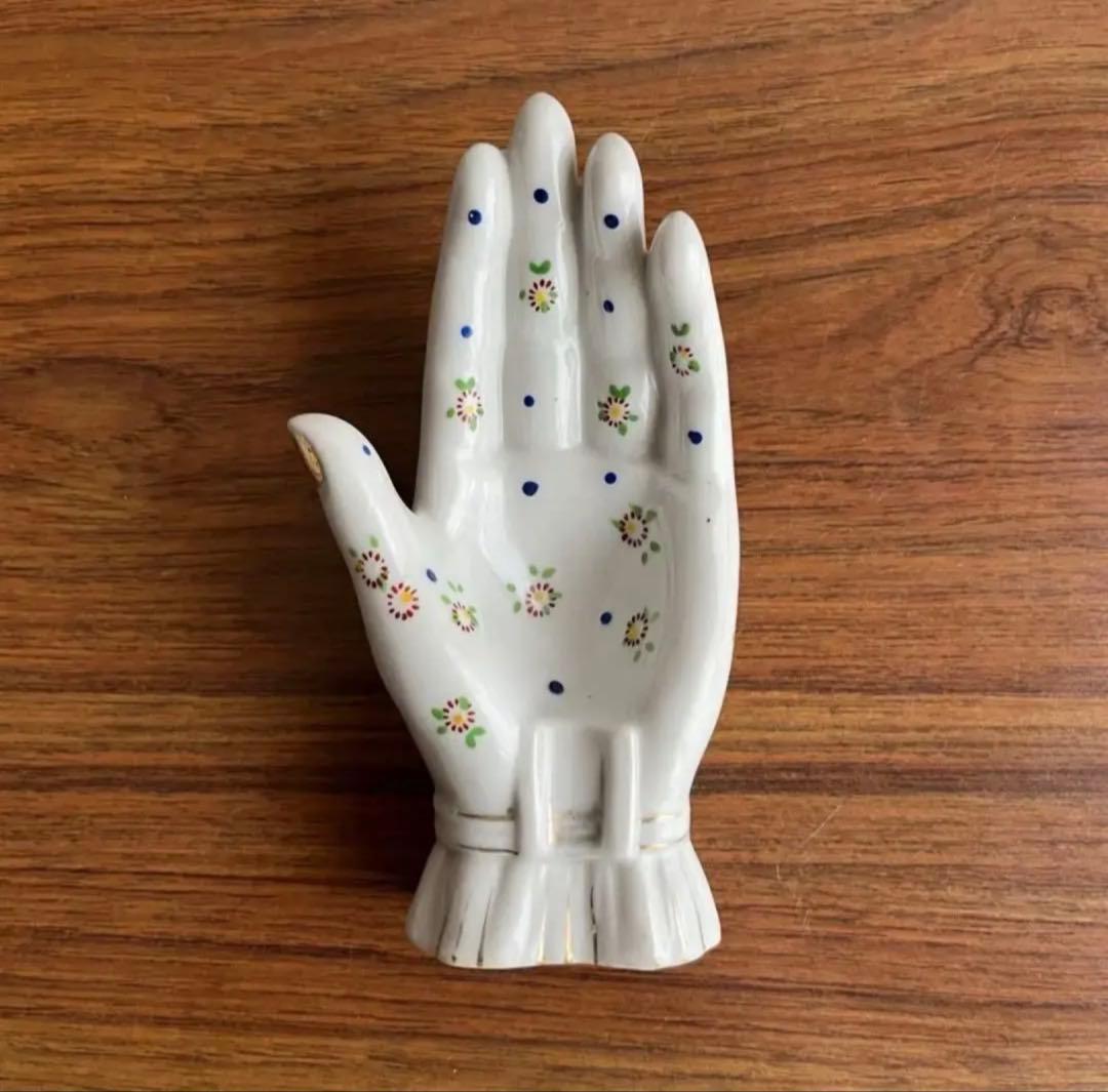 アメリカヴィンテージ ♤ 陶器のハンドトレイ ♤ Made In Japan