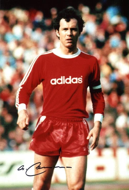 皇帝フランツ・ベッケンバウアー 　バイエルン・ミュンヘン 　直筆サイン入りフォト