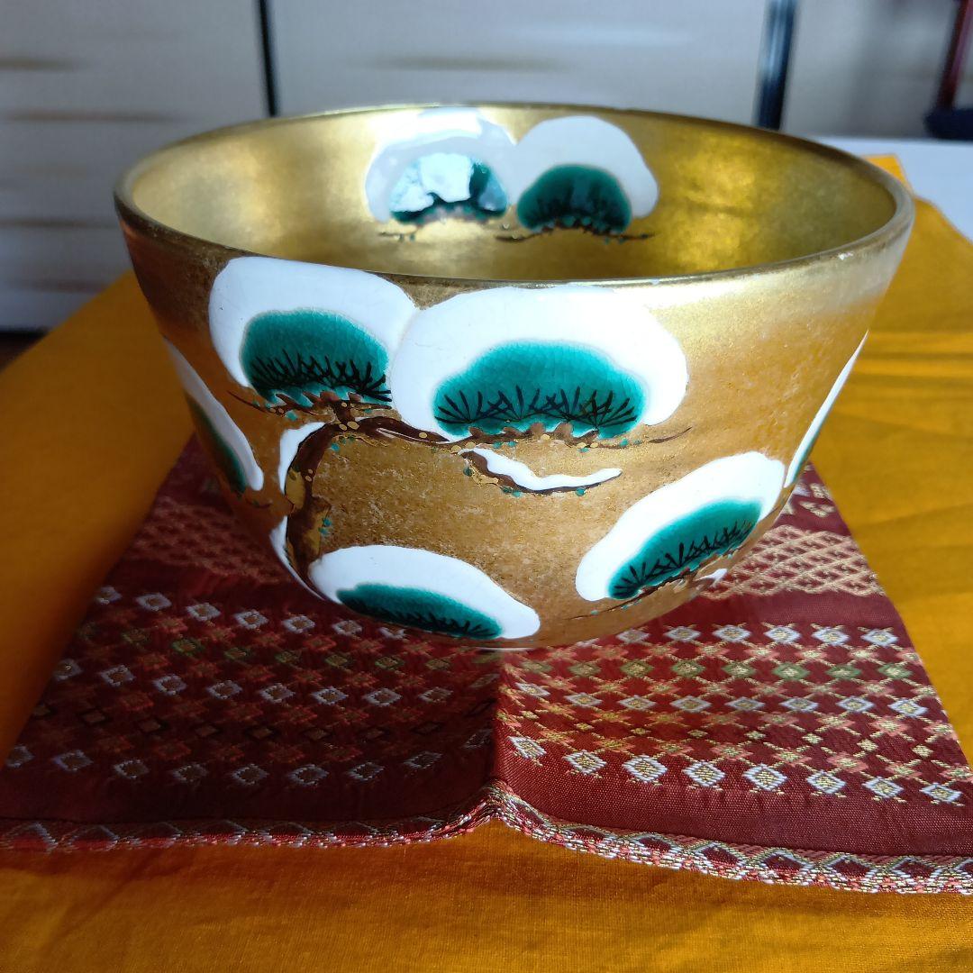 金砂子の抹茶碗