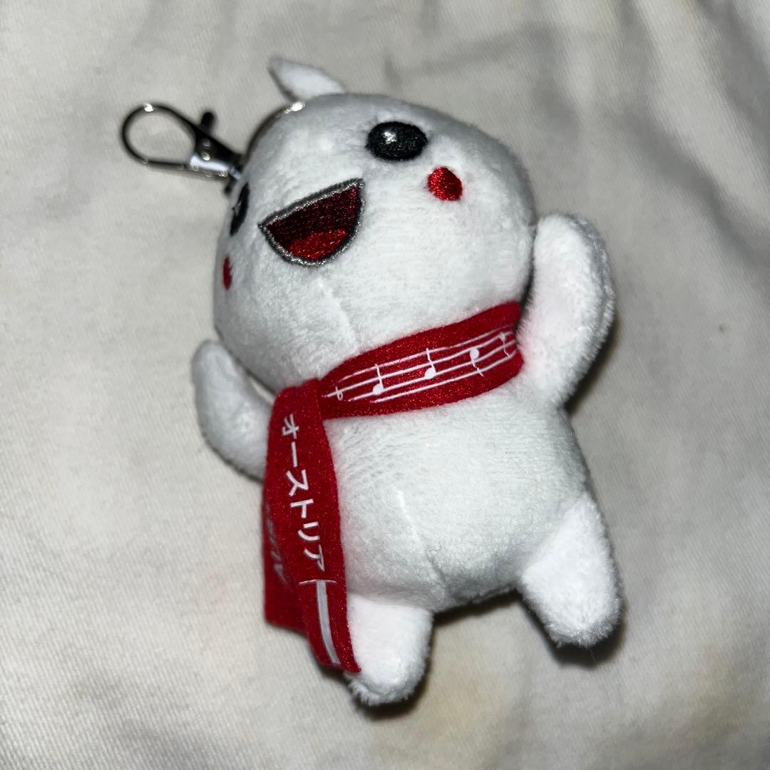 【完売品】大阪万博 オーストリアパビリオンマスコット赤白赤ぬいぐるみキーホルダー