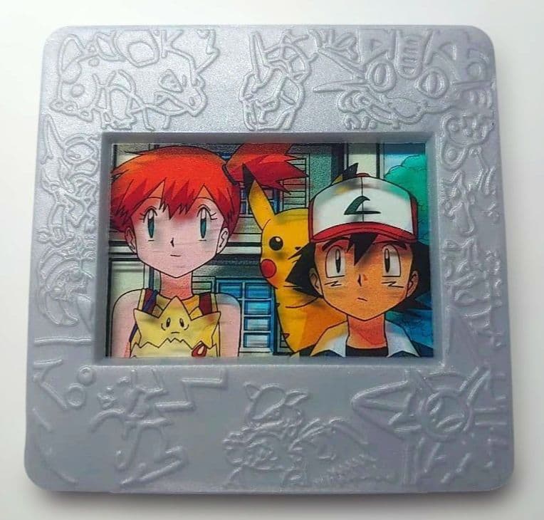 Meiji ポケモン ピクチャーフレーム　サトシ　カスミ　ピカチュウ　トゲピー