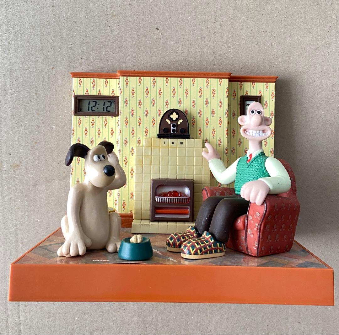 【ウォレスとグルミット】ラジオ付トーキングアラームクロック【英国ビンテージトイ】