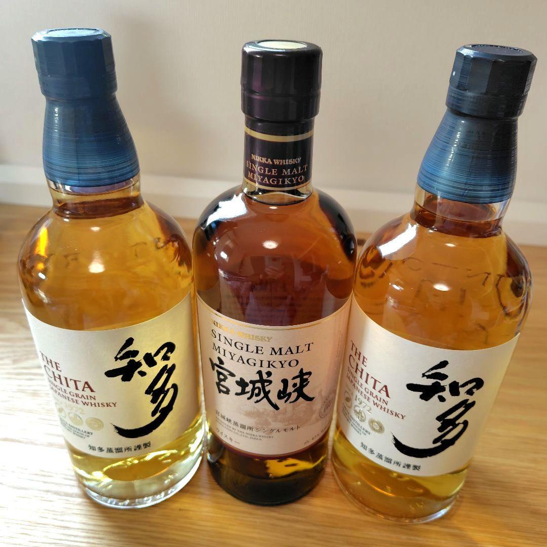 ♦サントリー ウイスキー 知多2本 ニッカウイスキー宮城峡1本