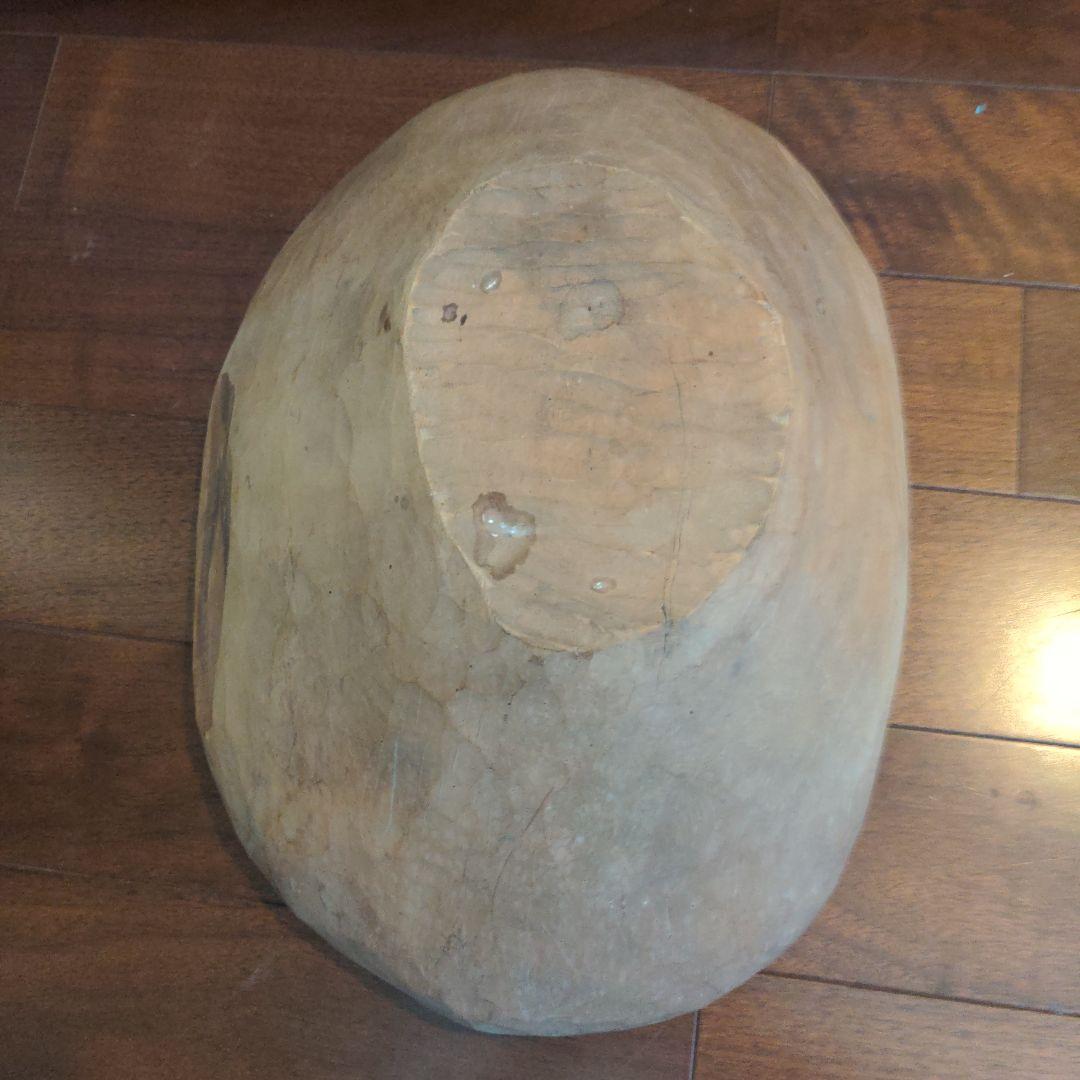 こね鉢 古道具 木製 日本製 ウッドボウル そば鉢 ねり鉢 蚤の市