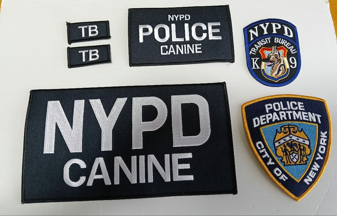 NYPD Transit Bureau CANINE パッチセット