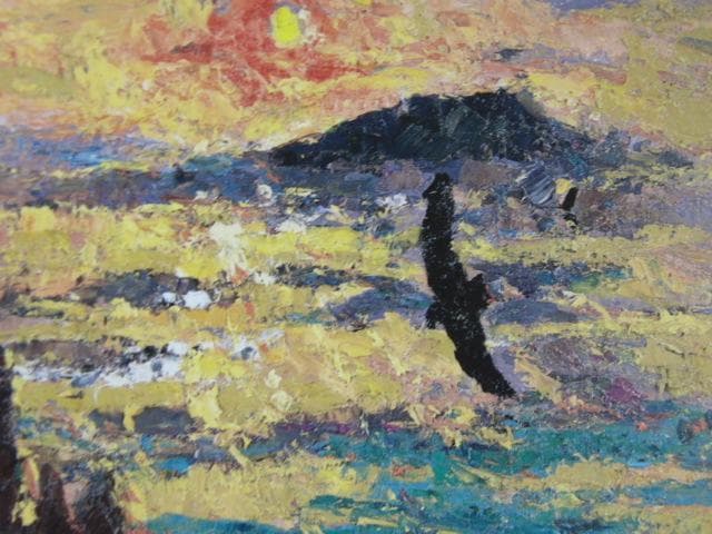 千本裕三、【大和国原】、希少な画集より、状態良好、新品高級額装付