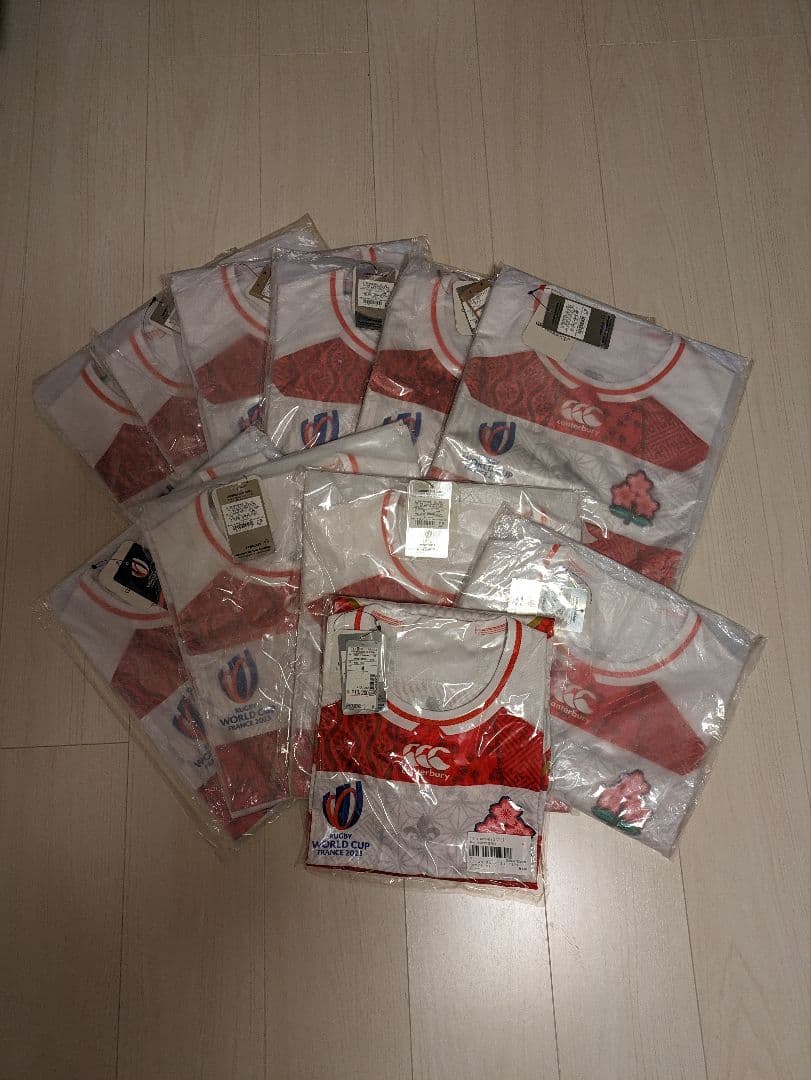 【新品・未使用】11枚セット 2023ラグビー日本代表ユニフォームMサイズ正規品