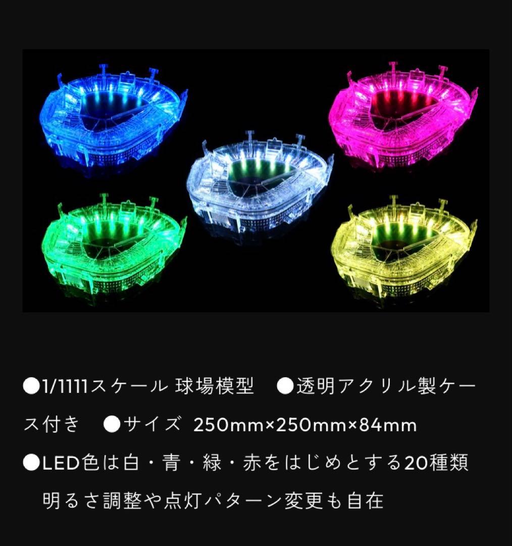 阪神甲子園球場　LEDで輝くスタジアムライト　模型