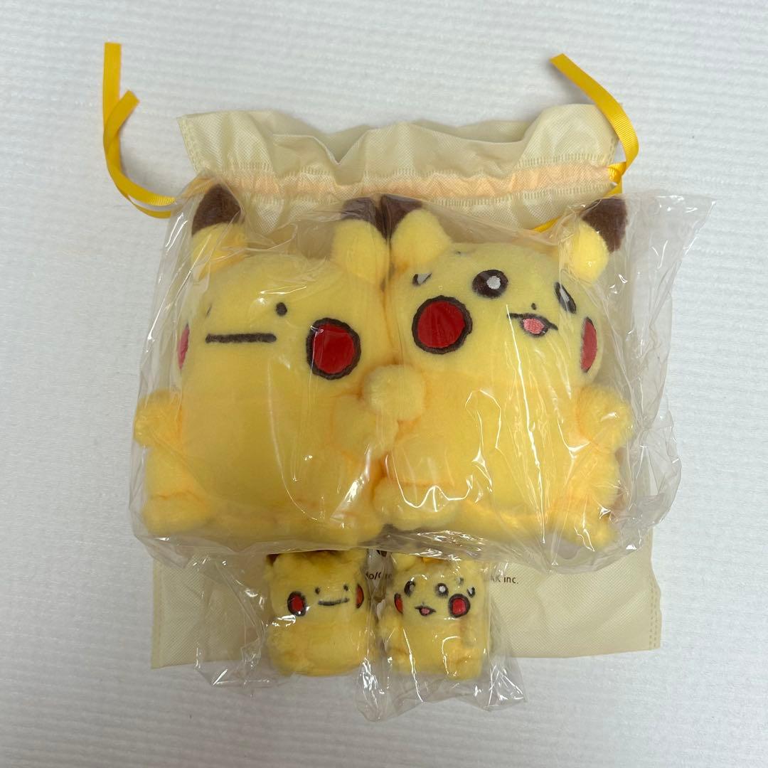 ポケモン 韓国公式 メタモンはへんしんちゅう ピカチュウ ぬいぐるみ 4体セット