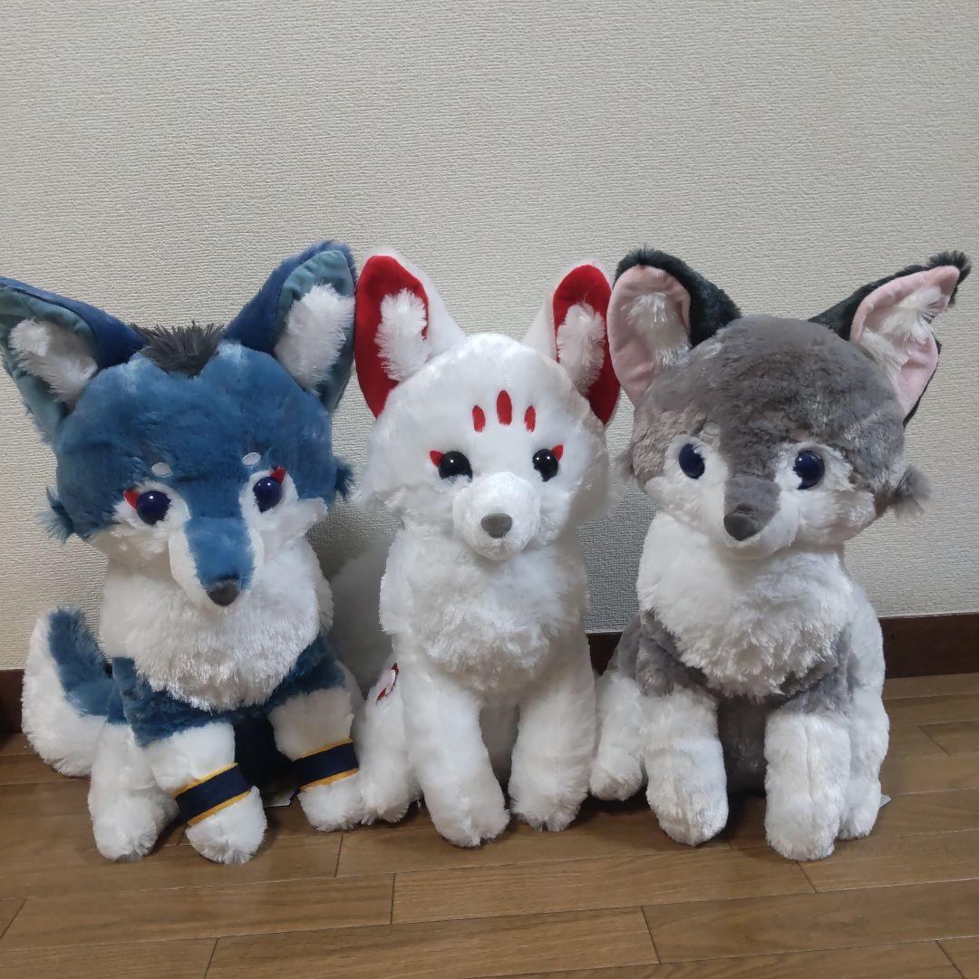 アマテラスのオオカミ ウルトラBIGぬいぐるみ全３種～テル＆ラックル＆ホロウ