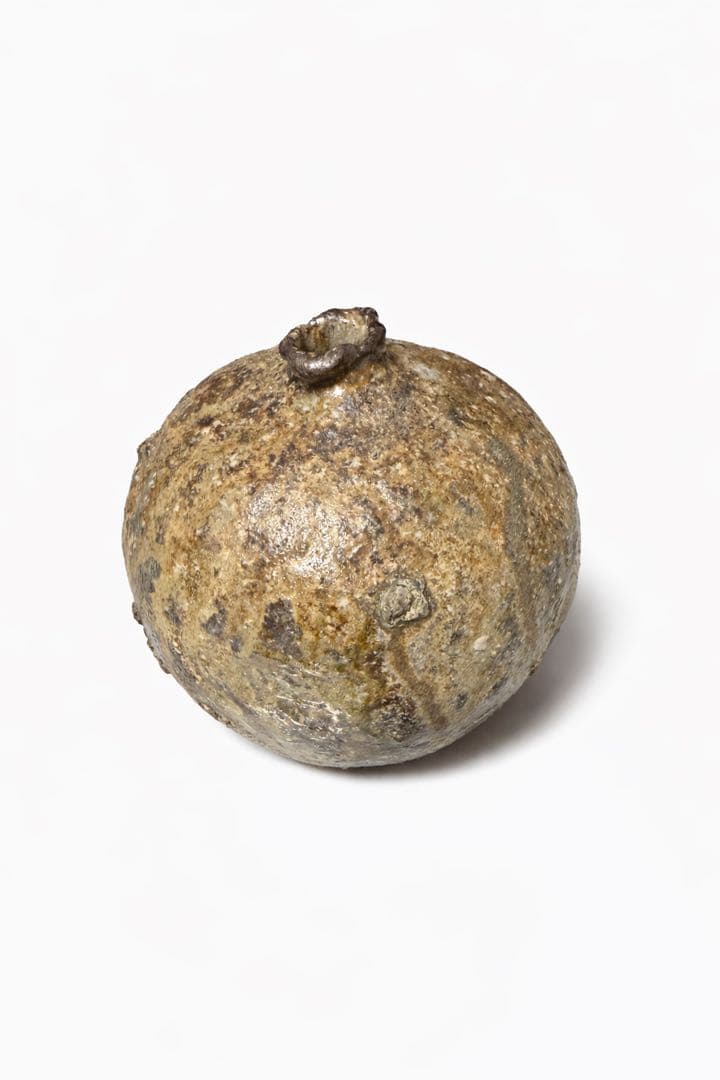 伊賀系 壺 花入 作家物 橋本誠 共箱・資料付き