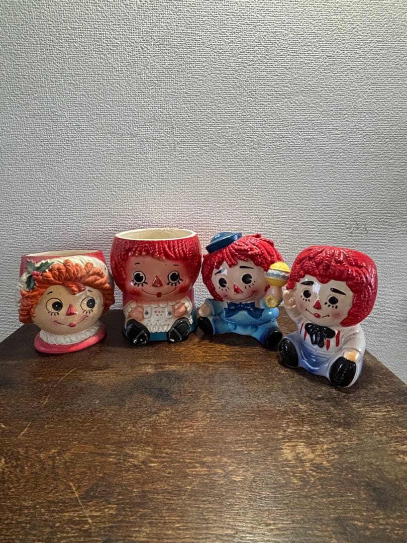 ラガディ　アン&アンディ　陶器製ヴィンテージ小物入れ　まとめ売り